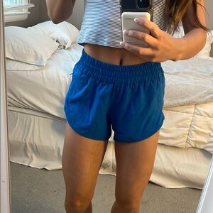 Women's Blue Athletic Shorts